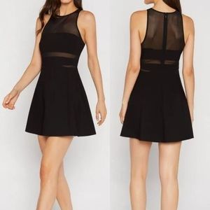 NWT LIKELY Renee Illusion Mesh Panel A-Line Sleeveless Mini Dress Size 4 Small